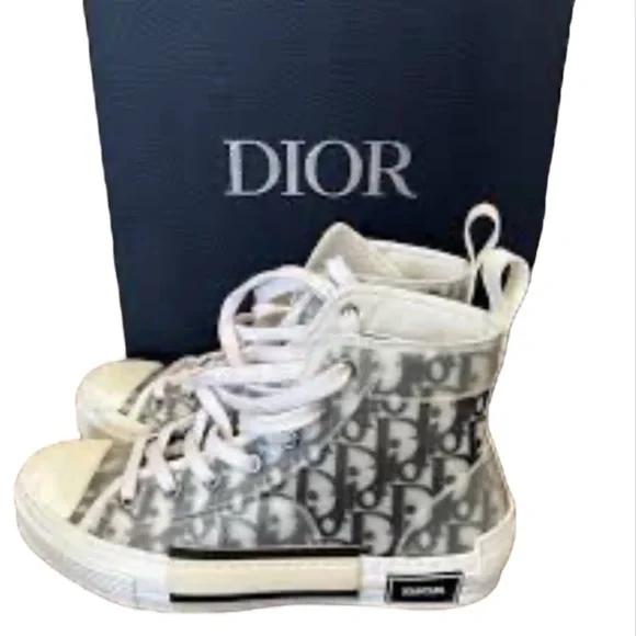 ❤️CHRISTIAN DIOR Size 42EU/10US B23 High Dior Oblique High Top Sneakers - Picture 3 of 11